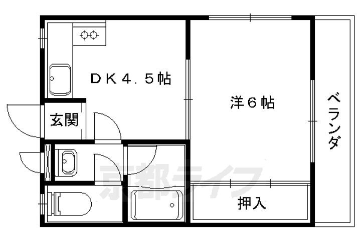 京都府京都市山科区大宅早稲ノ内町 椥辻駅 1DK マンション 賃貸物件詳細