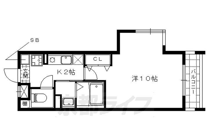 京都府京都市山科区大宅中小路町 椥辻駅 1K マンション 賃貸物件詳細