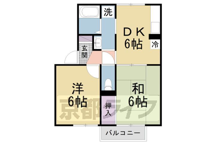 大阪府枚方市岡山手町 賃貸アパート
