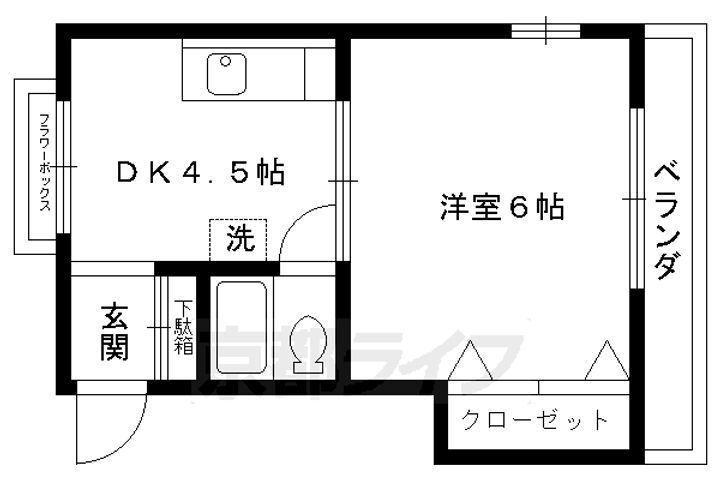 京都府長岡京市神足３丁目 長岡京駅 1DK マンション 賃貸物件詳細