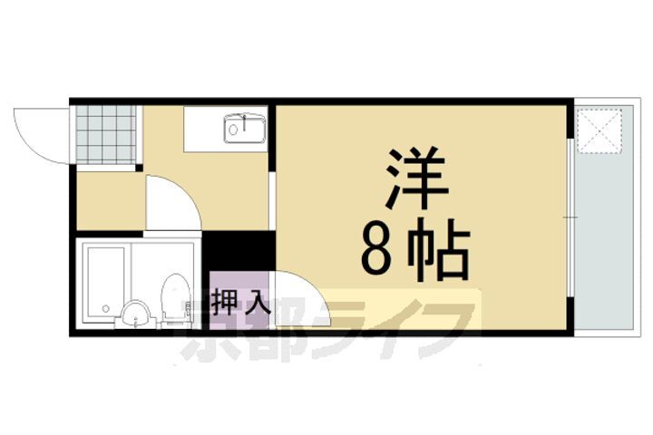 京都府長岡京市神足２丁目 長岡京駅 1K アパート 賃貸物件詳細