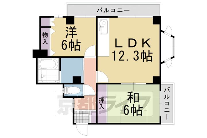 京都府長岡京市野添２丁目 長岡天神駅 2LDK マンション 賃貸物件詳細