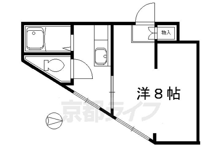 京都府京都市山科区日ノ岡堤谷町 御陵駅 1K マンション 賃貸物件詳細