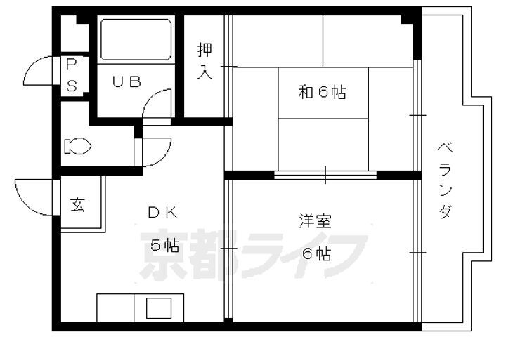 京都府京都市南区吉祥院池田町 西大路駅 2DK マンション 賃貸物件詳細