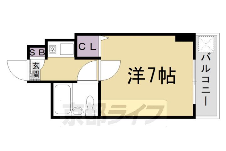 京都府京都市右京区西京極西大丸町 西京極駅 1K マンション 賃貸物件詳細