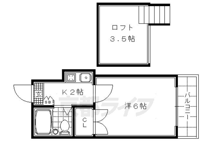 京都府京都市右京区西院乾町 西院駅 1K アパート 賃貸物件詳細