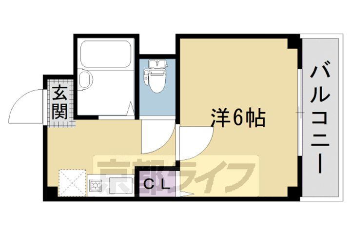京都府京都市右京区西院東貝川町 西院駅 1K マンション 賃貸物件詳細