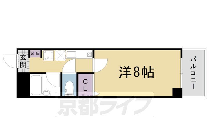京都府京都市右京区西院坤町 西院駅 1K マンション 賃貸物件詳細