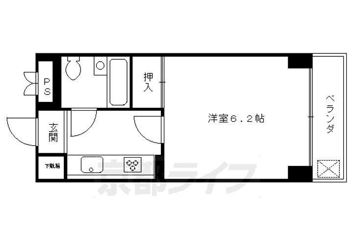京都府京都市中京区壬生東大竹町 西院駅 1K マンション 賃貸物件詳細