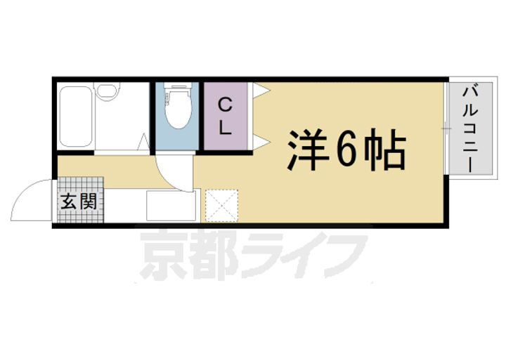京都府京都市右京区太秦安井一町田町 花園駅 1K アパート 賃貸物件詳細