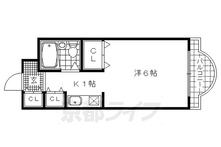 京都府京都市右京区西院西高田町 西院駅 1K マンション 賃貸物件詳細
