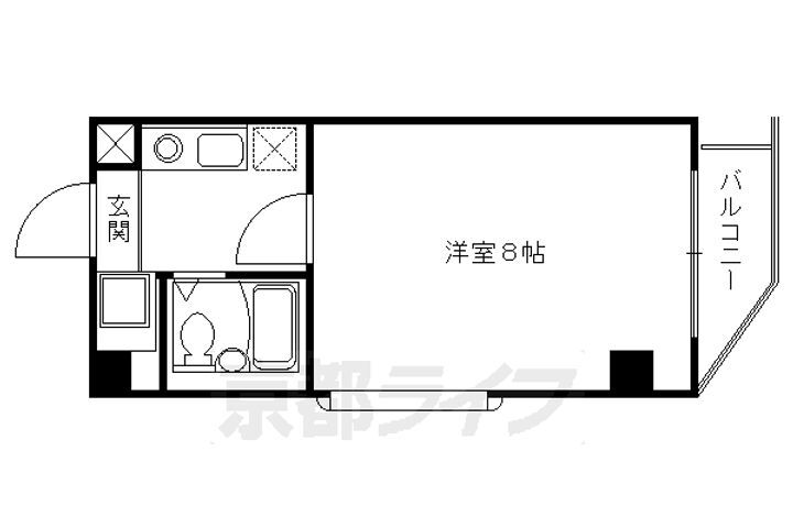 京都府京都市右京区西京極西池田町 西京極駅 1K マンション 賃貸物件詳細