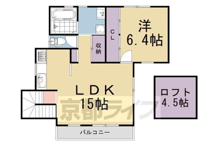 京都府京都市伏見区羽束師菱川町 賃貸アパート