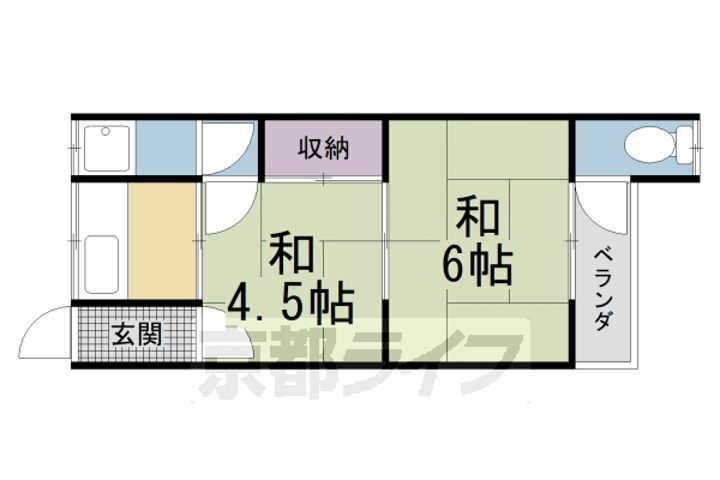京都府八幡市橋本栗ケ谷 賃貸アパート