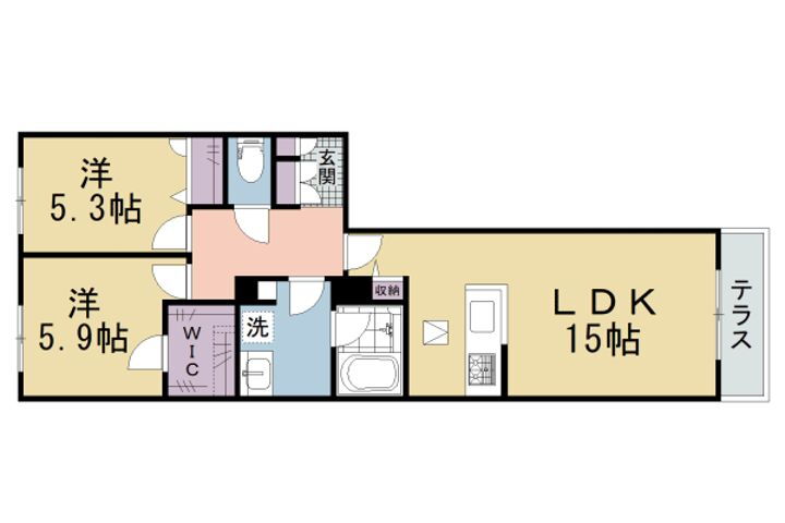 大阪府枚方市町楠葉１丁目 賃貸アパート