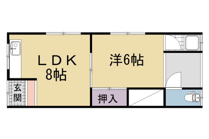 大阪府枚方市町楠葉２丁目 賃貸アパート