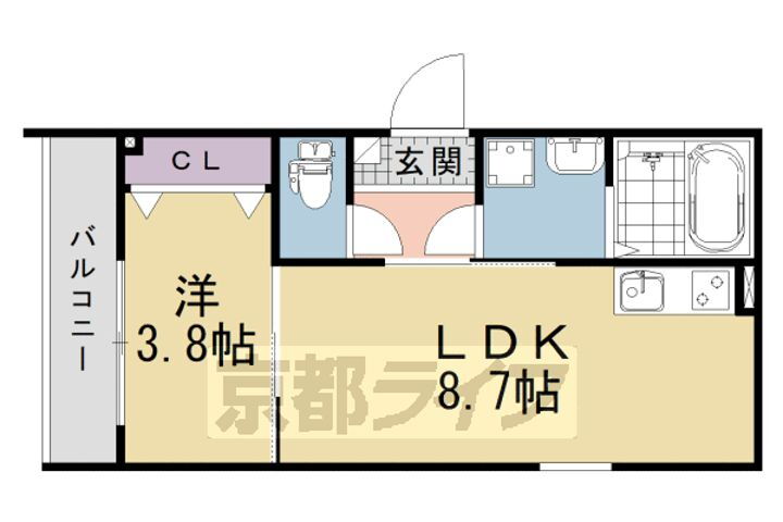 京都府京都市伏見区石田内里町 賃貸アパート