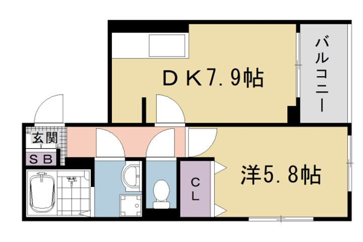 京都府京都市右京区梅津南上田町 賃貸アパート
