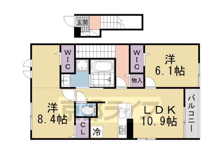 京都府木津川市城山台６丁目 賃貸アパート
