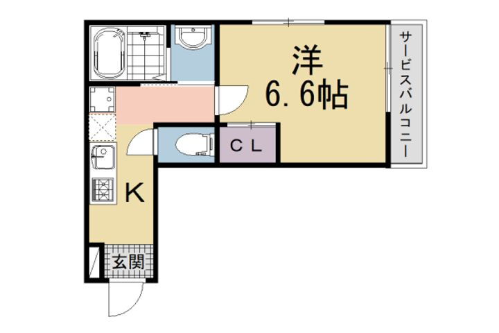 京都府京都市伏見区鑓屋町 賃貸アパート