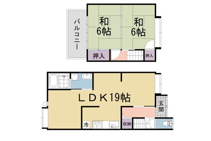 京都府城陽市久世里ノ西 賃貸一戸建て