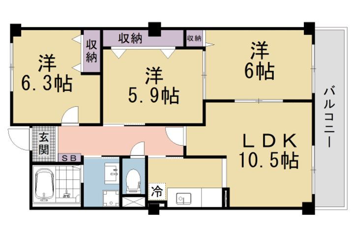 滋賀県草津市東草津２丁目 賃貸マンション