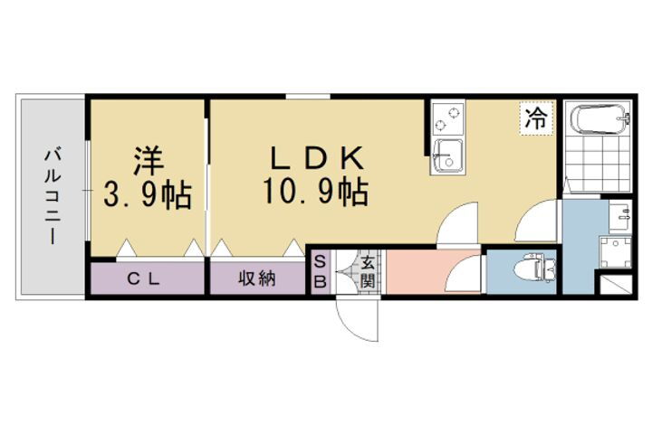 京都府京都市伏見区向島上林町 賃貸アパート
