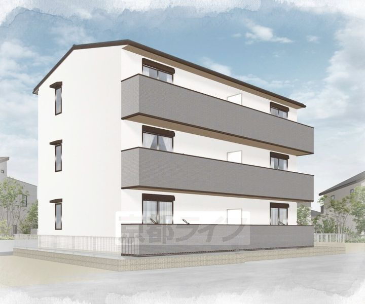 京都府京都市山科区厨子奥若林町 3階建 