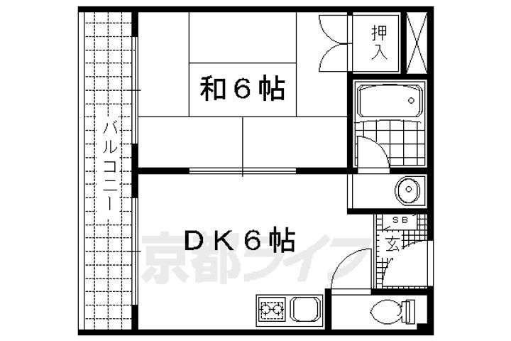 京都府京都市中京区西ノ京中御門西町 円町駅 1DK マンション 賃貸物件詳細