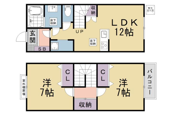滋賀県大津市木下町 賃貸アパート