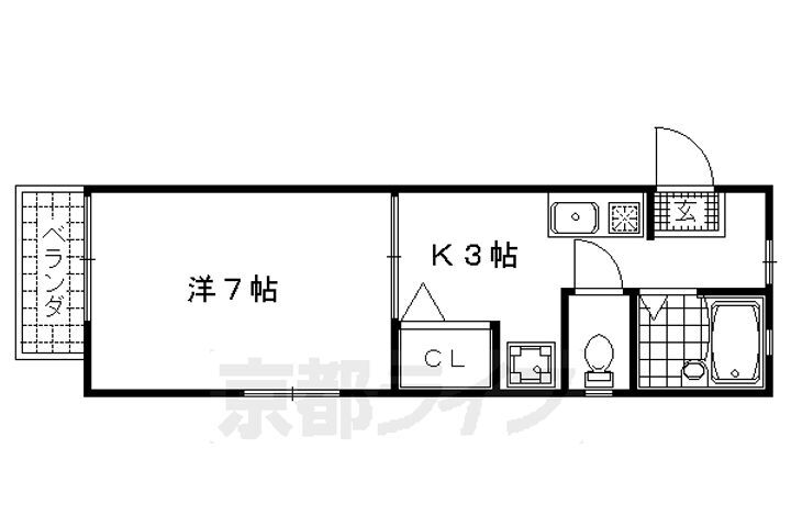 京都府京都市右京区山ノ内中畑町 太秦天神川駅 1K アパート 賃貸物件詳細