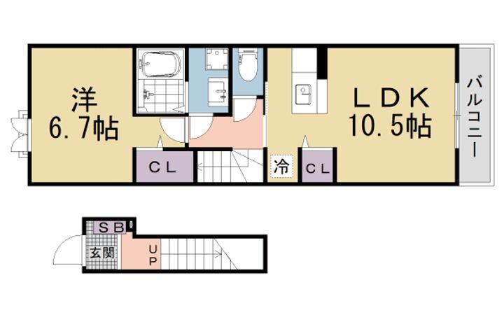 滋賀県草津市木川町 賃貸アパート