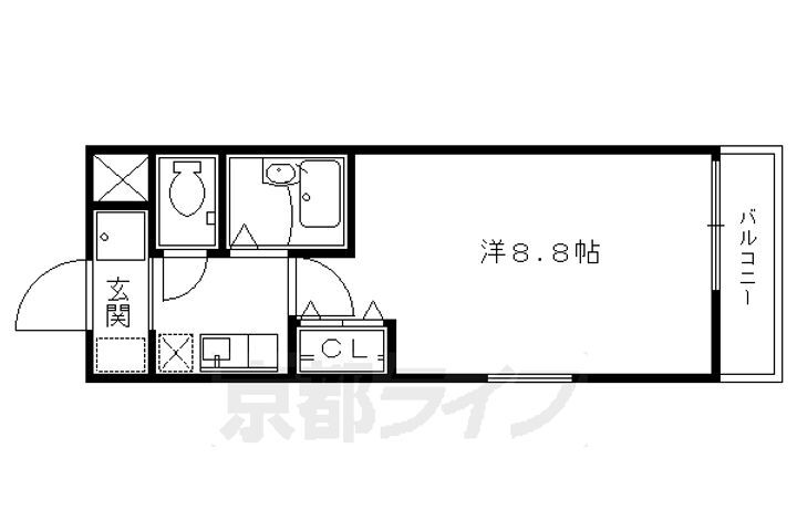 京都府京都市中京区西ノ京北壺井町 円町駅 1K アパート 賃貸物件詳細