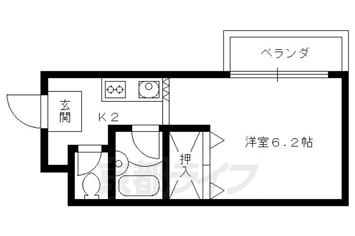 京都府京都市右京区嵯峨中山町 嵯峨嵐山駅 1K アパート 賃貸物件詳細