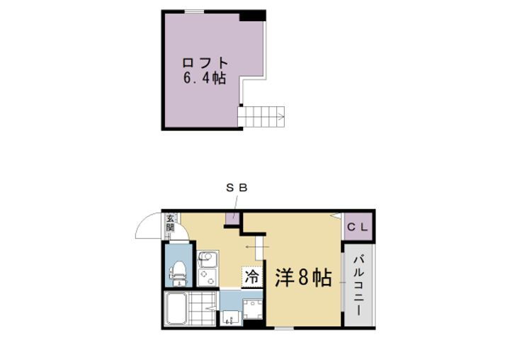 京都府京都市伏見区深草瓦町 賃貸アパート