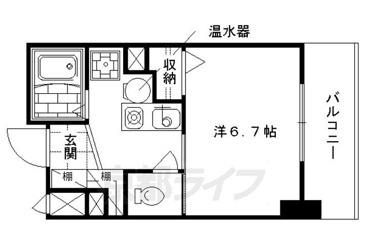 京都府京都市中京区聚楽廻中町 二条駅 1K マンション 賃貸物件詳細