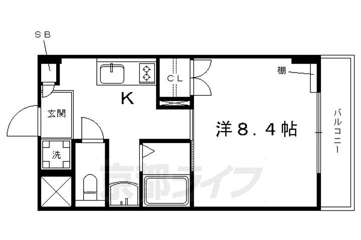 京都府京都市下京区梅小路西中町 西大路駅 1K マンション 賃貸物件詳細