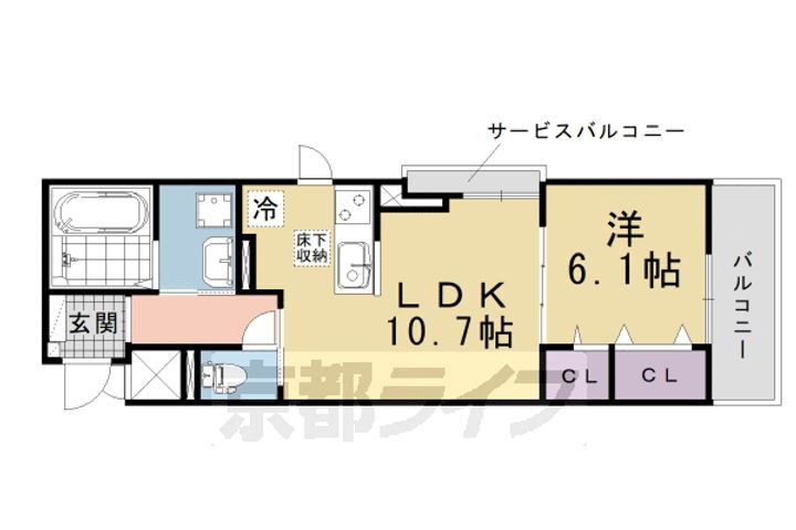 京都府京都市伏見区醍醐廻り戸町 賃貸アパート