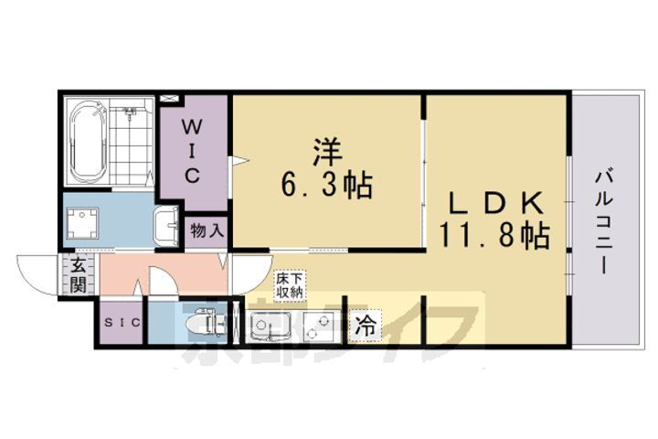 京都府京都市伏見区醍醐廻り戸町 賃貸アパート