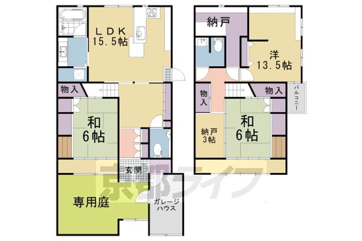 京都府京都市北区紫竹下緑町 賃貸一戸建て