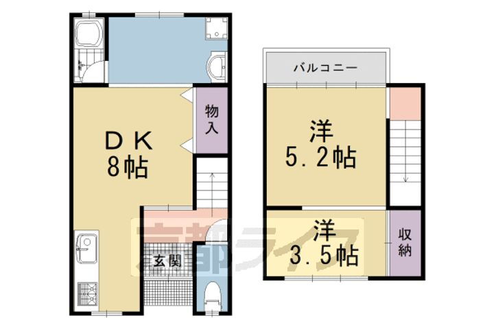 京都府京都市右京区太秦上ノ段町 賃貸一戸建て
