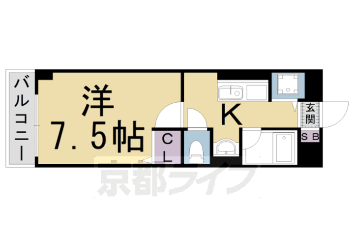 京都府京都市右京区嵯峨野内田町 太秦駅 1K マンション 賃貸物件詳細