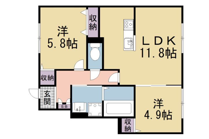 大阪府枚方市長尾元町５丁目 賃貸アパート