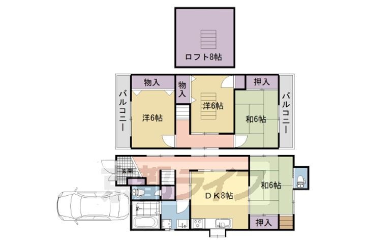 京都府宇治市小倉町山際 賃貸一戸建て