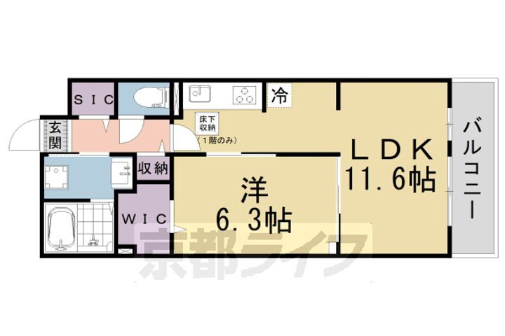 京都府京都市山科区勧修寺瀬戸河原町 賃貸アパート