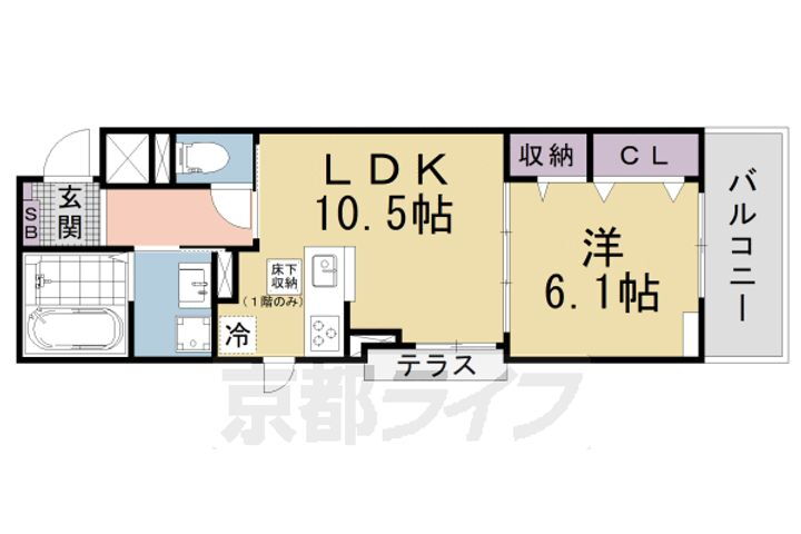 京都府京都市山科区勧修寺瀬戸河原町 賃貸アパート