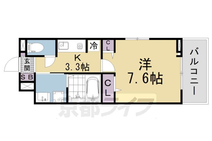 京都府京都市山科区勧修寺瀬戸河原町 賃貸アパート
