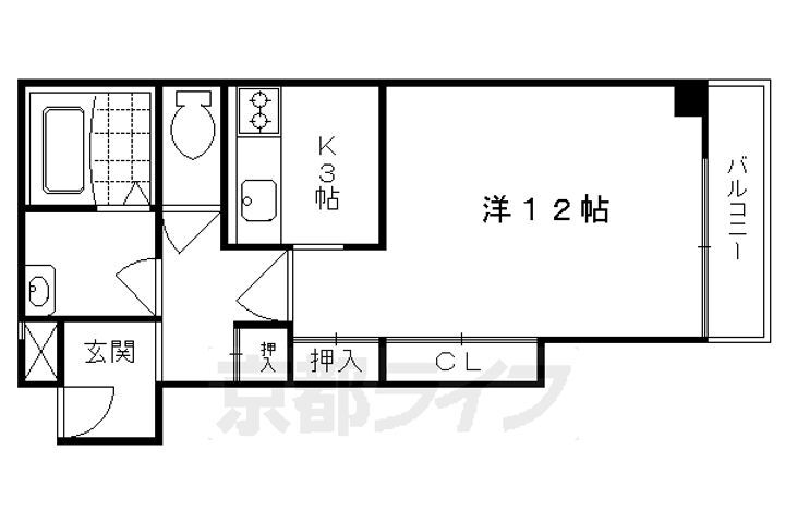 京都府京都市中京区壬生賀陽御所町 大宮駅 1K マンション 賃貸物件詳細
