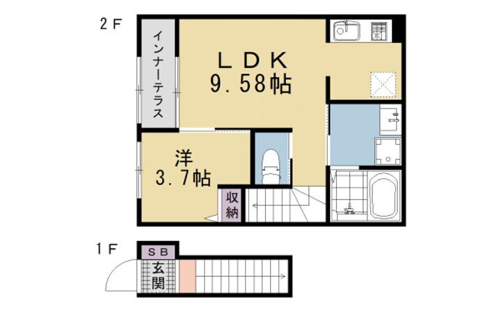 京都府京都市南区吉祥院新田弐ノ段町 賃貸アパート