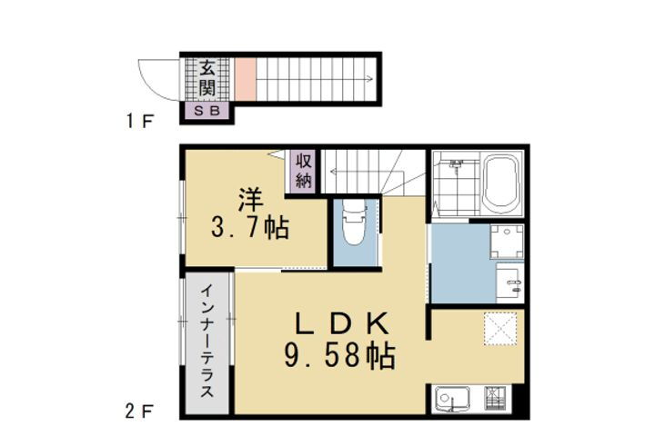 京都府京都市南区吉祥院新田弐ノ段町 賃貸アパート
